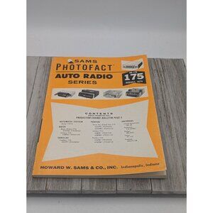Original Sams PhotoFact Auto Radio Series Book AR-175 August 1974